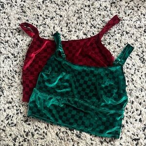 Colsie Teal Crop Top